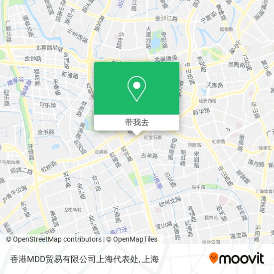 香港MDD贸易有限公司上海代表处地图