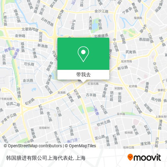 韩国膳进有限公司上海代表处地图
