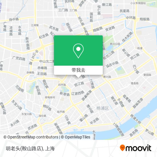 胡老头(鞍山路店)地图