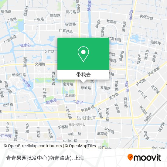 青青果园批发中心(南青路店)地图