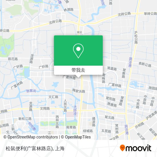 松鼠便利(广富林路店)地图