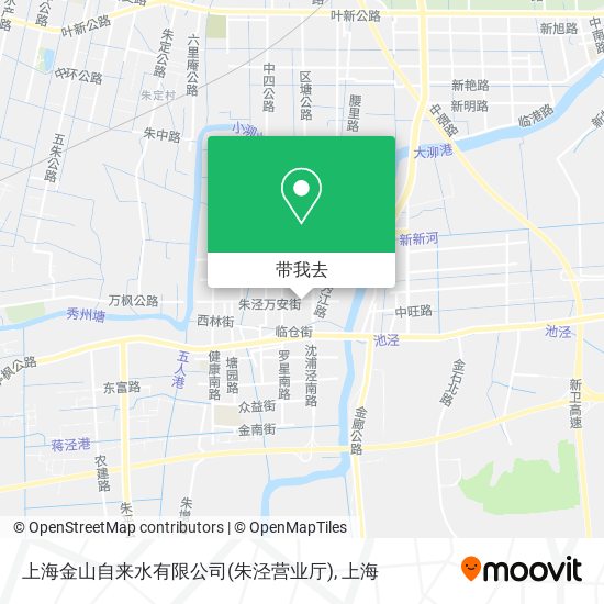 上海金山自来水有限公司(朱泾营业厅)地图