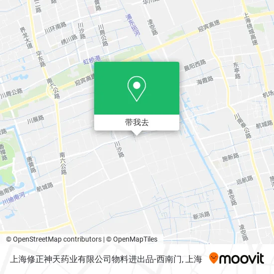 上海修正神天药业有限公司物料进出品-西南门地图