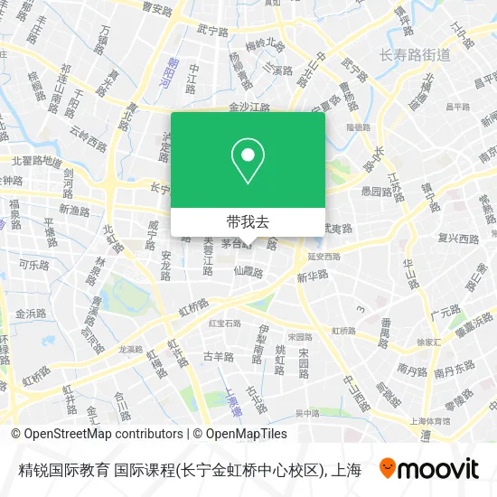 精锐国际教育 国际课程(长宁金虹桥中心校区)地图