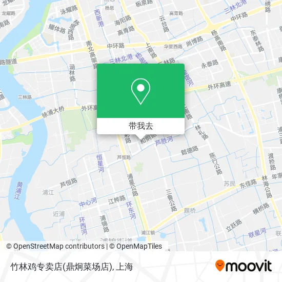 竹林鸡专卖店(鼎炯菜场店)地图