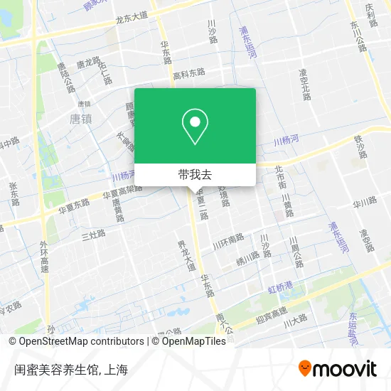 闺蜜美容养生馆地图