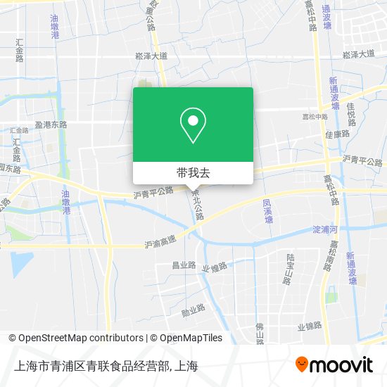 上海市青浦区青联食品经营部地图