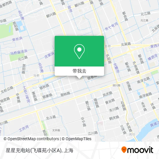 星星充电站(飞碟苑小区A)地图
