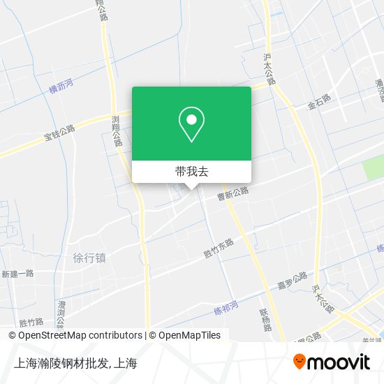 上海瀚陵钢材批发地图