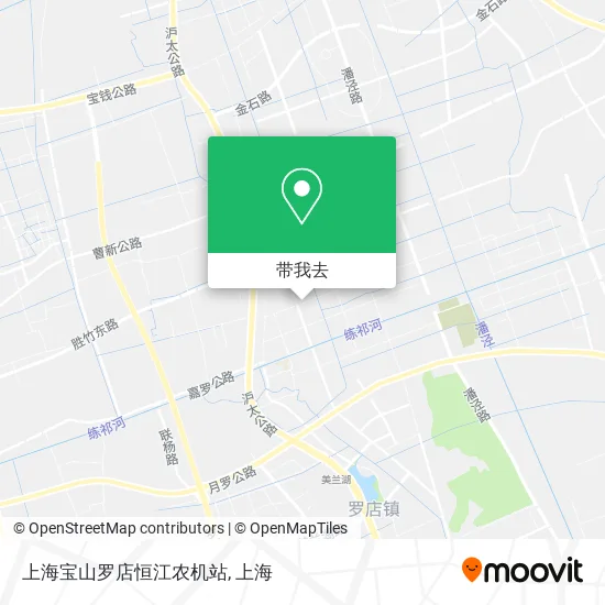 上海宝山罗店恒江农机站地图