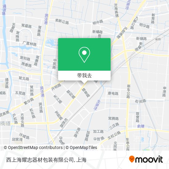 西上海耀志器材包装有限公司地图