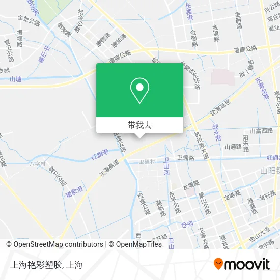 上海艳彩塑胶地图