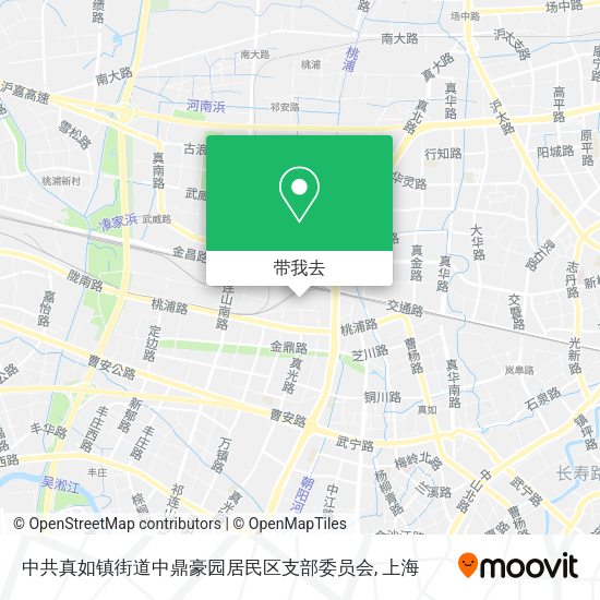 中共真如镇街道中鼎豪园居民区支部委员会地图