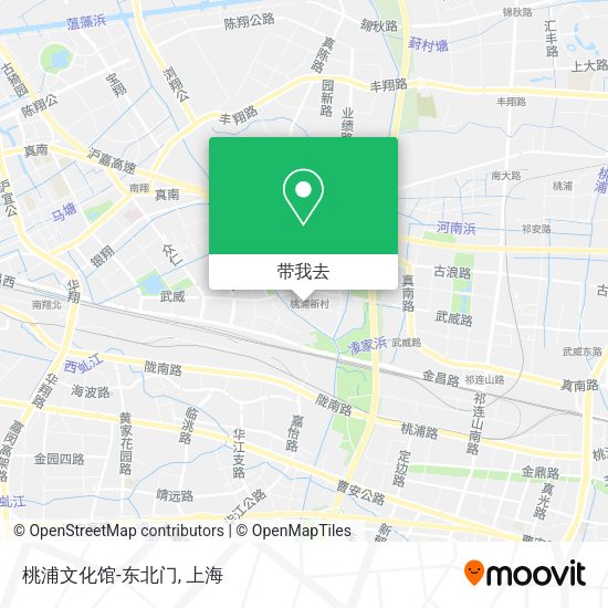 桃浦文化馆-东北门地图
