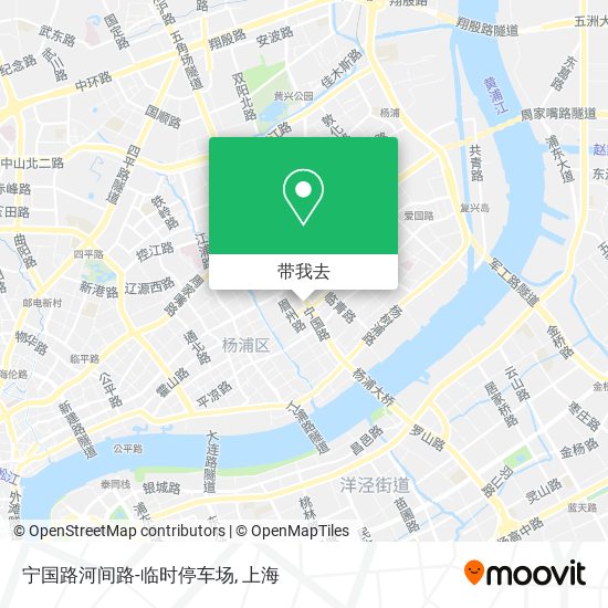 宁国路河间路-临时停车场地图