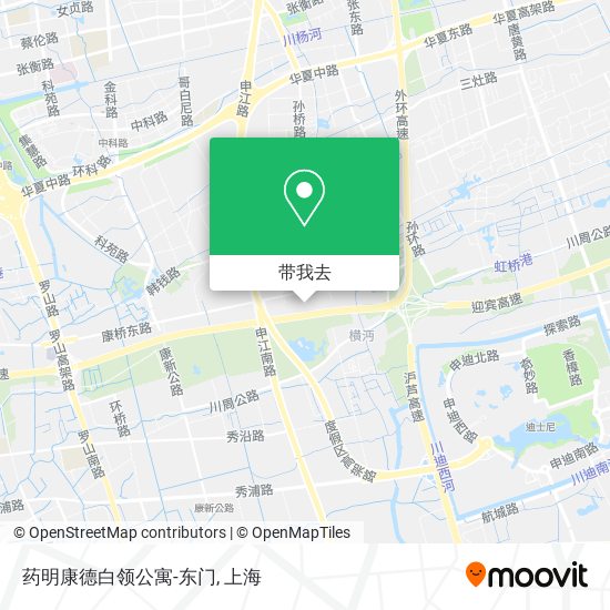 药明康德白领公寓-东门地图