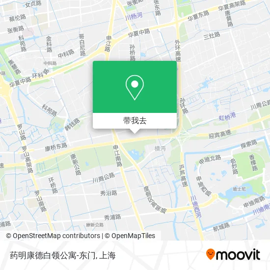 药明康德白领公寓-东门地图