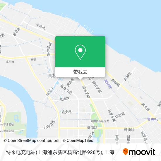 特来电充电站(上海浦东新区杨高北路928号)地图
