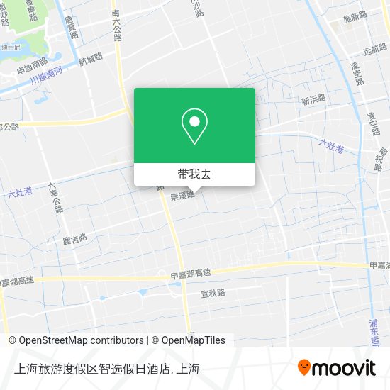 上海旅游度假区智选假日酒店地图
