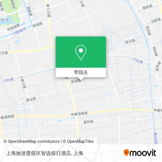 上海旅游度假区智选假日酒店地图