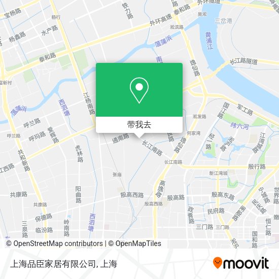 上海品臣家居有限公司地图
