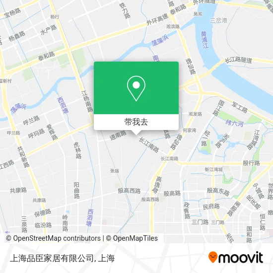 上海品臣家居有限公司地图
