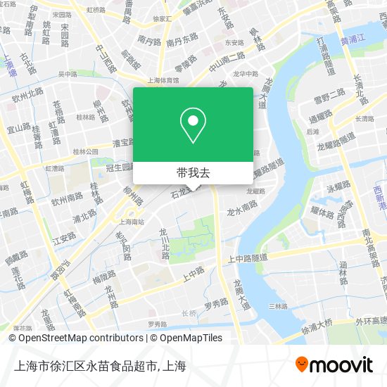上海市徐汇区永苗食品超市地图