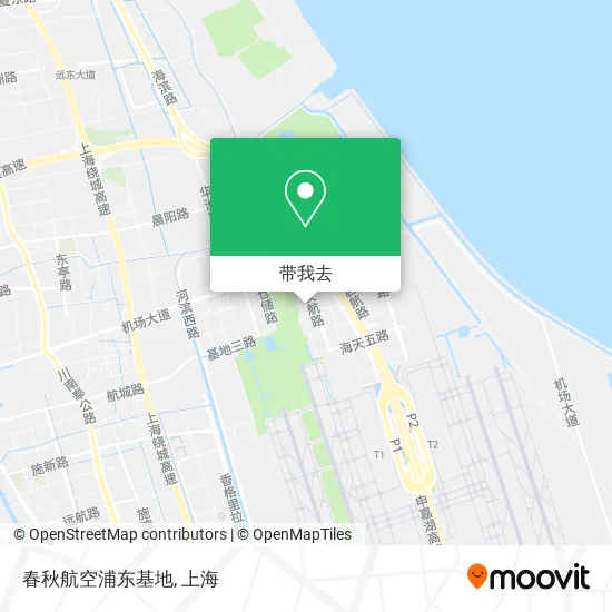春秋航空浦东基地地图