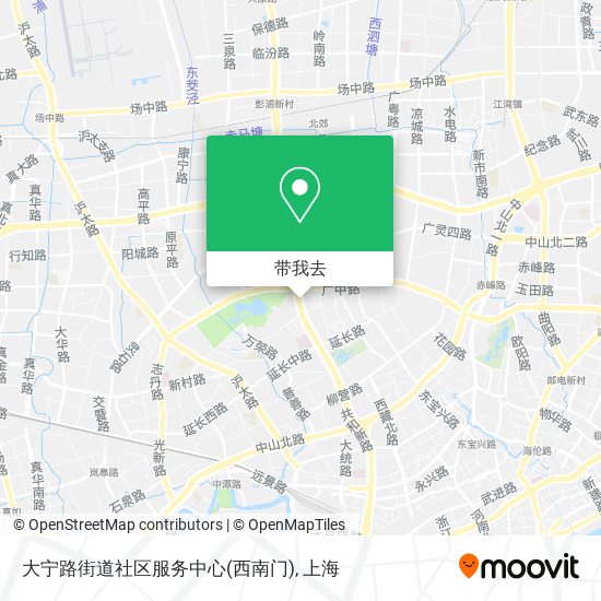 大宁路街道社区服务中心(西南门)地图