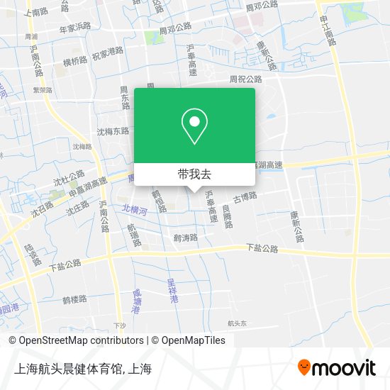 上海航头晨健体育馆地图