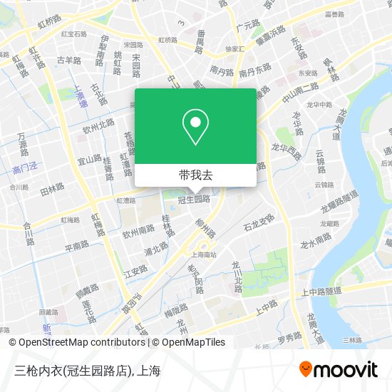 三枪内衣(冠生园路店)地图