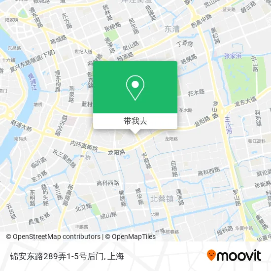 锦安东路289弄1-5号后门地图