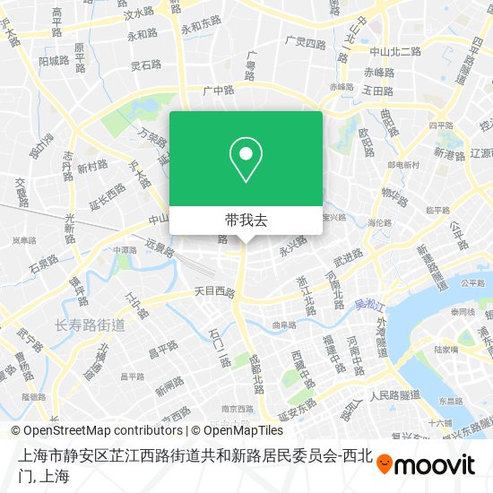 上海市静安区芷江西路街道共和新路居民委员会-西北门地图