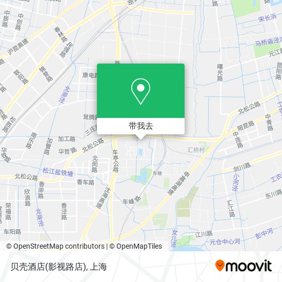 贝壳酒店(影视路店)地图