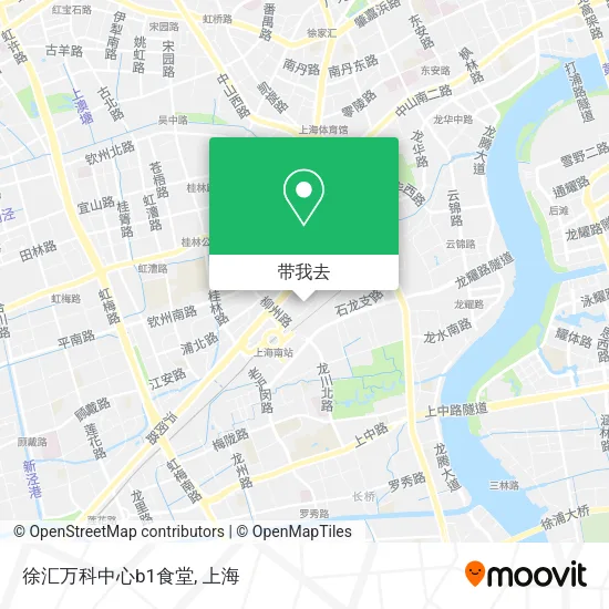 徐汇万科中心b1食堂地图