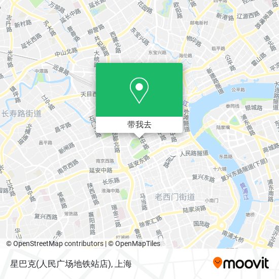 星巴克(人民广场地铁站店)地图