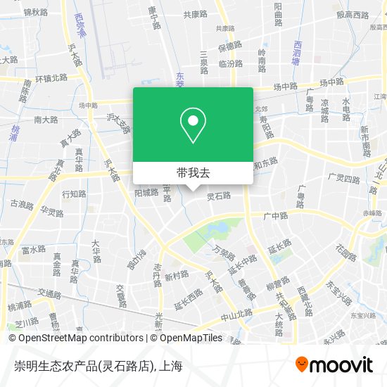 崇明生态农产品(灵石路店)地图