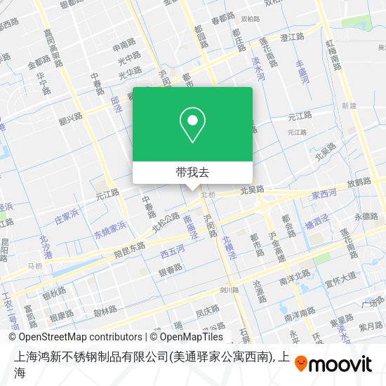 上海鸿新不锈钢制品有限公司(美通驿家公寓西南)地图