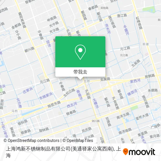 上海鸿新不锈钢制品有限公司(美通驿家公寓西南)地图