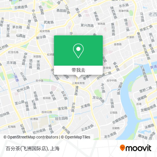 百分茶(飞洲国际店)地图