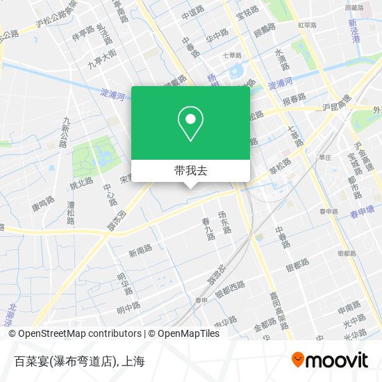 百菜宴(瀑布弯道店)地图