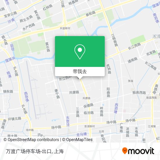 万渡广场停车场-出口地图