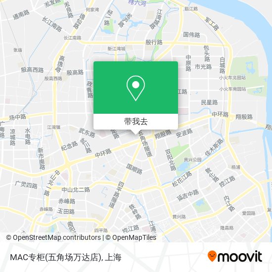 MAC专柜(五角场万达店)地图