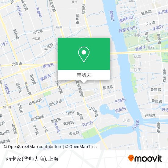 丽卡家(华师大店)地图