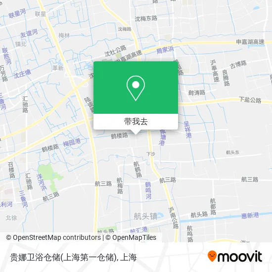 贵娜卫浴仓储(上海第一仓储)地图
