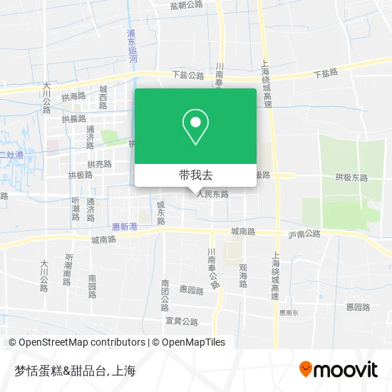 梦恬蛋糕&甜品台地图