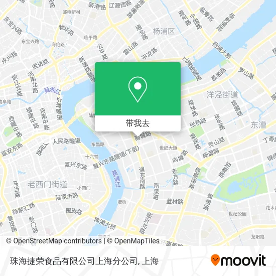珠海捷荣食品有限公司上海分公司地图