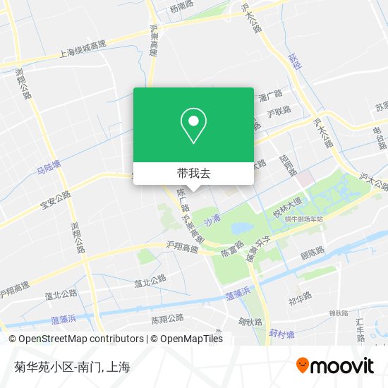 菊华苑小区-南门地图