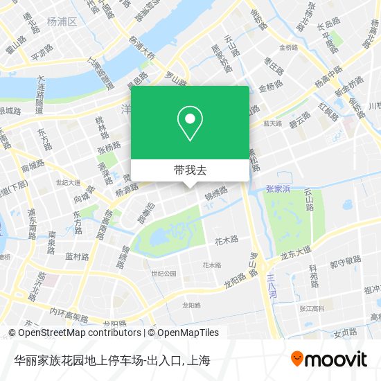 华丽家族花园地上停车场-出入口地图