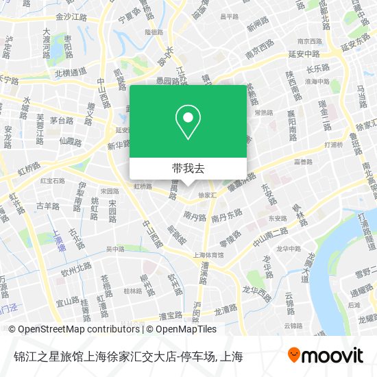 锦江之星旅馆上海徐家汇交大店-停车场地图
